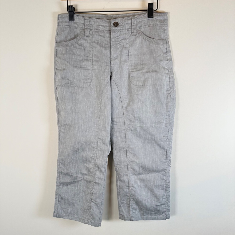 KUHL Performance Carpi Pants Size 4 Gray Outdoor Hiking Utility Crop Pocket